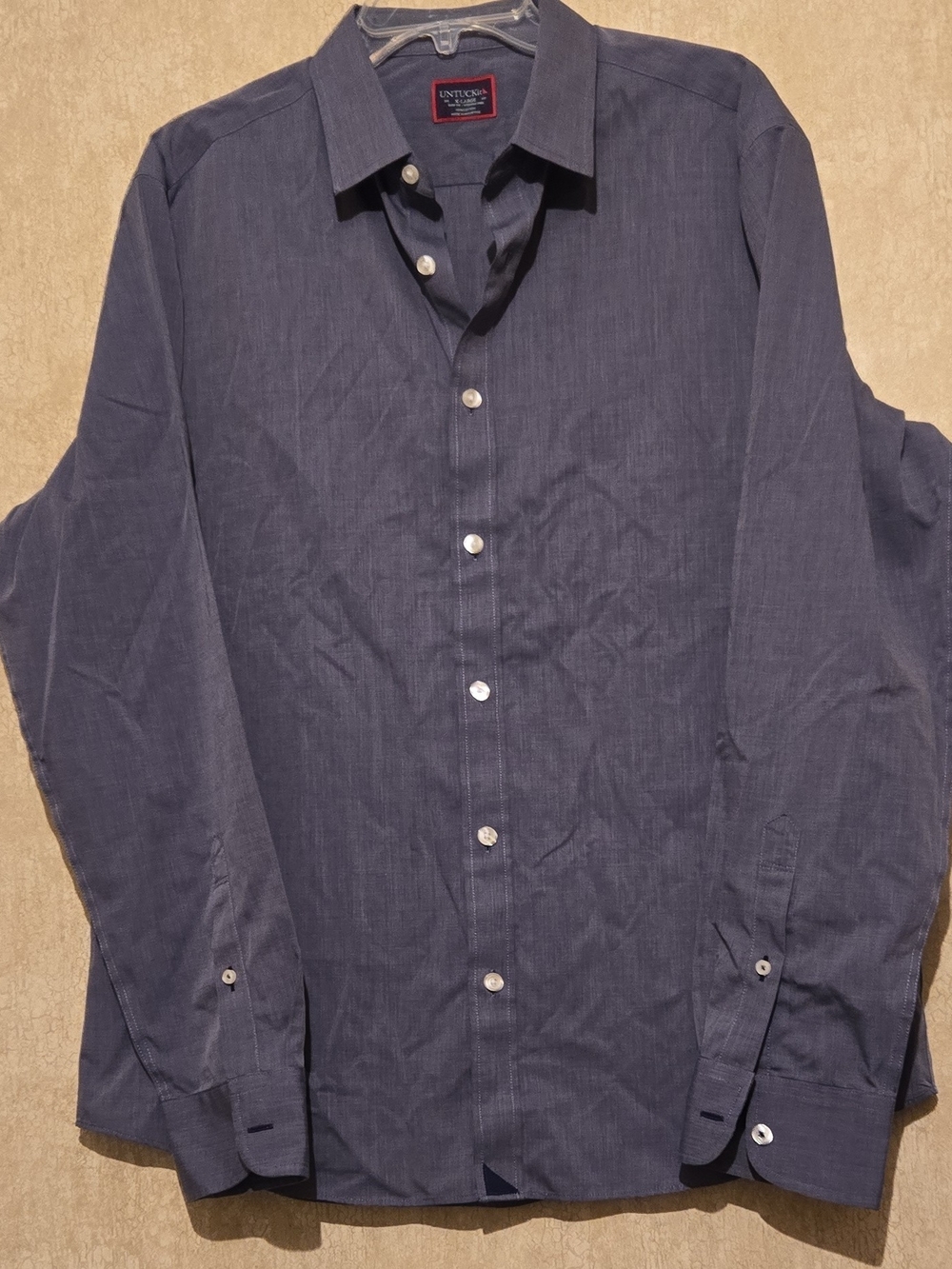 UNTUCKit Men's Button-Down Dress Shirt in Grey